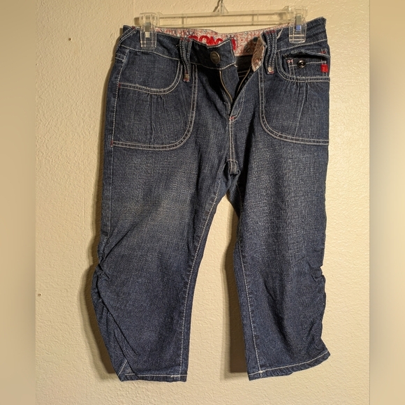 Bongo Stylish Blue  Denim Bermudas Size 9 - Picture 2 of 12